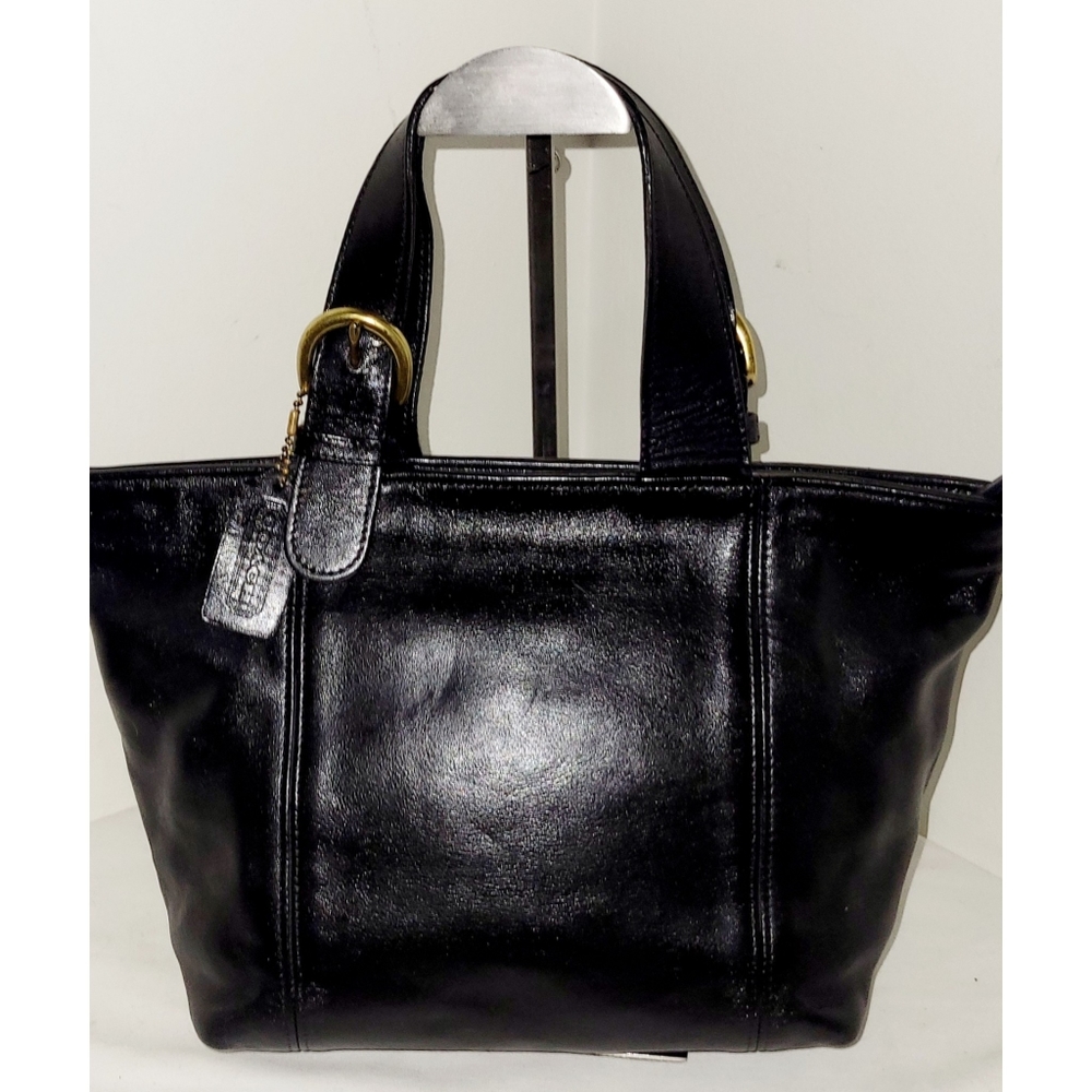 Coach 4133 Waverly Vintage Black Leather Tote